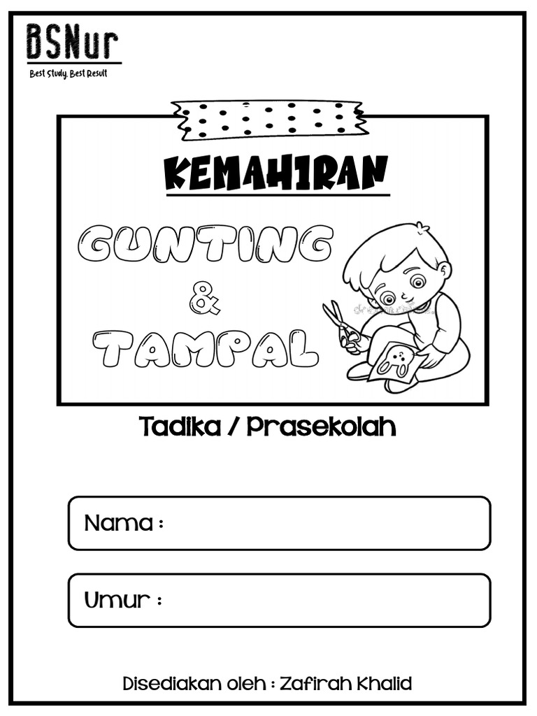 Aktiviti Gunting dan Tampal Prasekolah | PDF