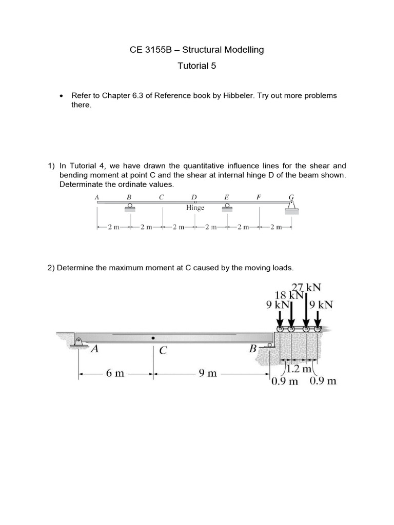 Structural Modelling Tutorial 5 Guide | PDF