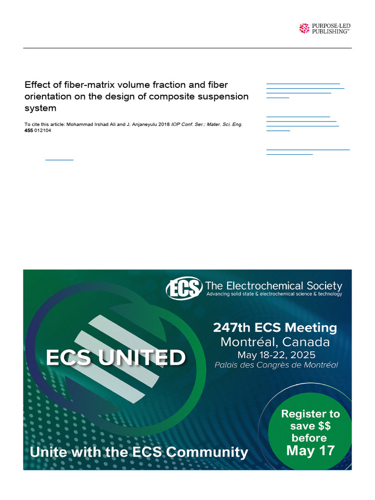 Effect of Fiber-Matrix Volume Fraction and Fiber Orientation On The ...