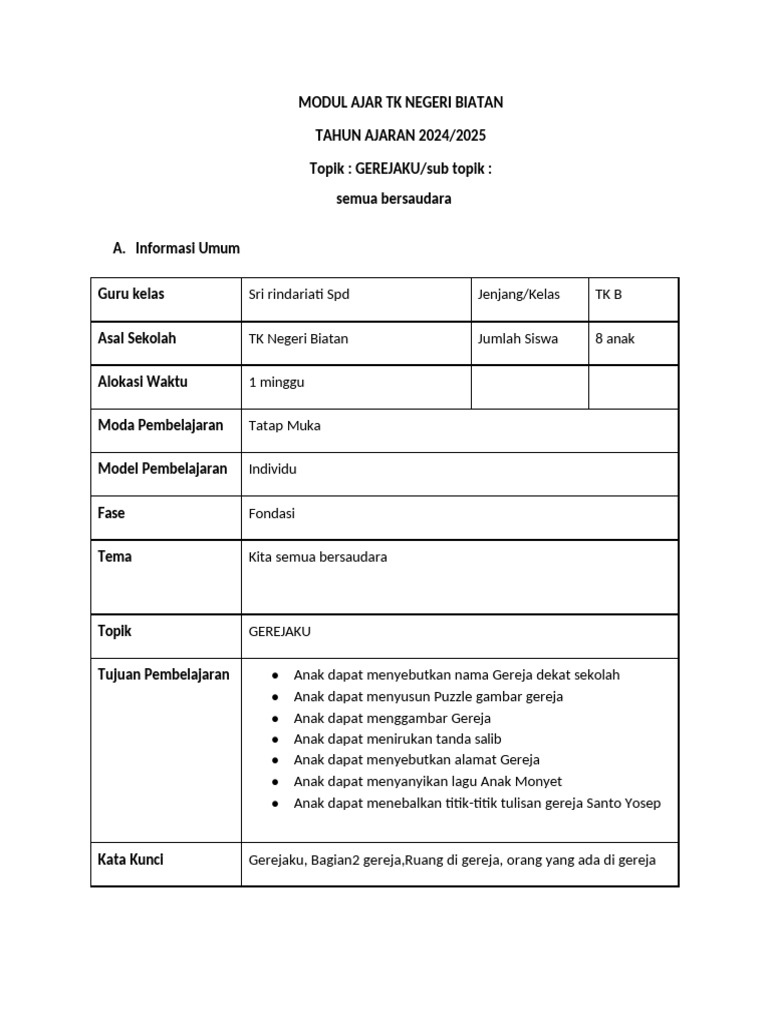 Modul Ajar Agama Kristen Pdf