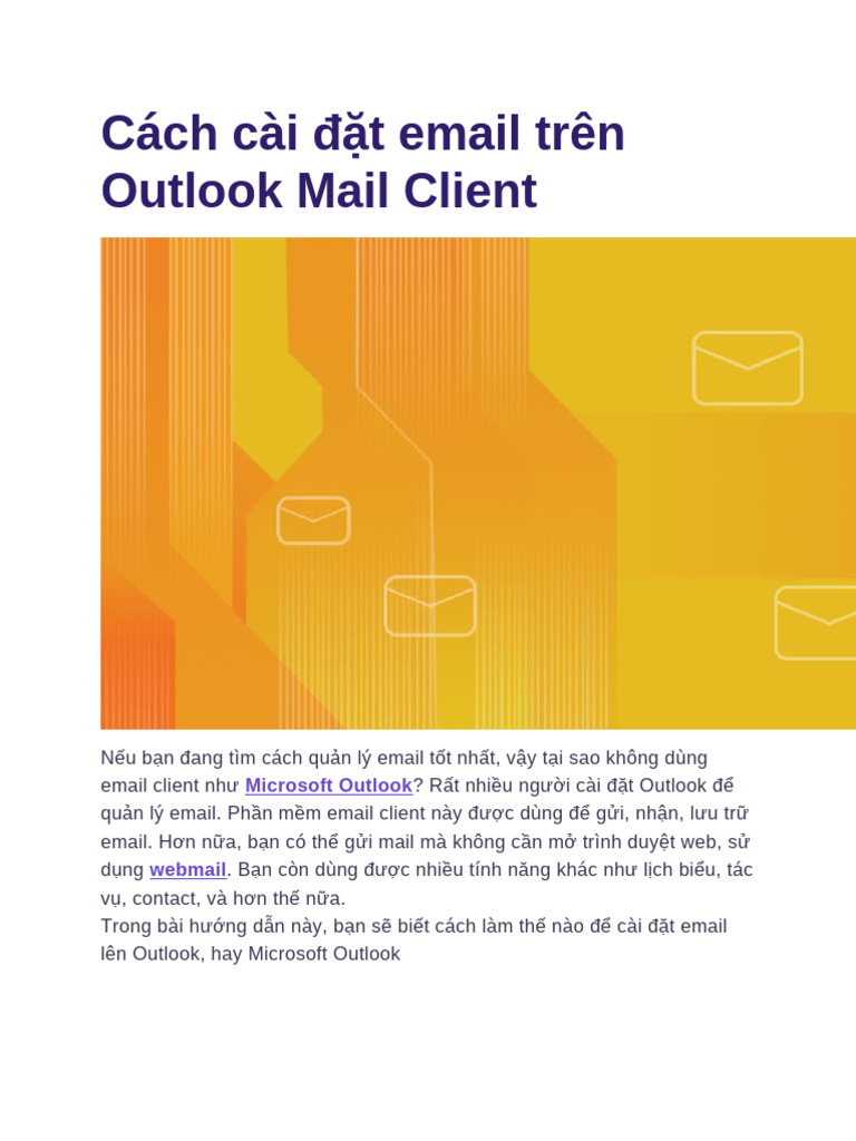 Cai Dat Outlook | PDF