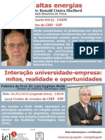 Palestra de Março No Instituto de Estudos Avançados - Polo Ribeirão Preto