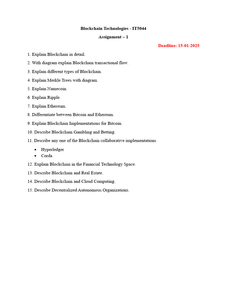 Comprehensive Guide to Blockchain Concepts | PDF