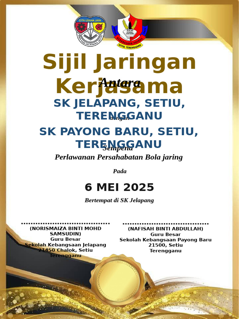Contoh Sijil Jaringan | PDF