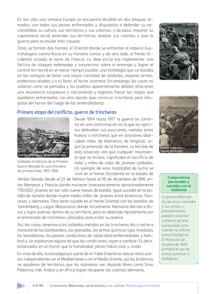 Impacto de la Primera Guerra Mundial | PDF | Guerra de trincheras ...