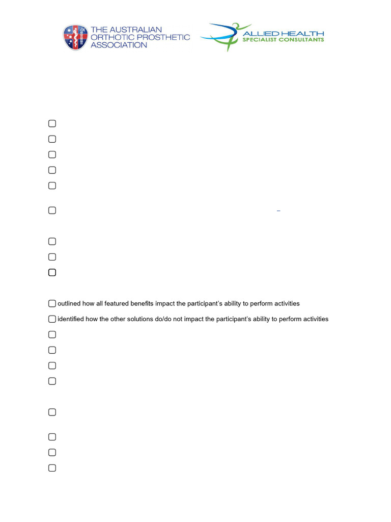 NDIS Section 34 Compliance Checklist | PDF