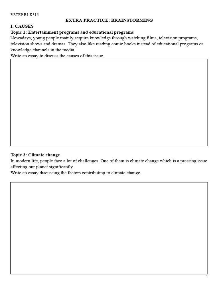 Causes and Effects of Modern Issues | PDF