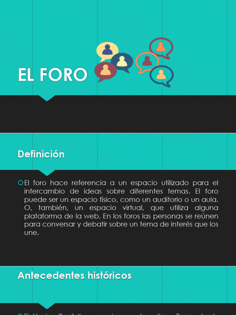 Estructura y Tipos de Foros | PDF | Foro de Internet | Internet