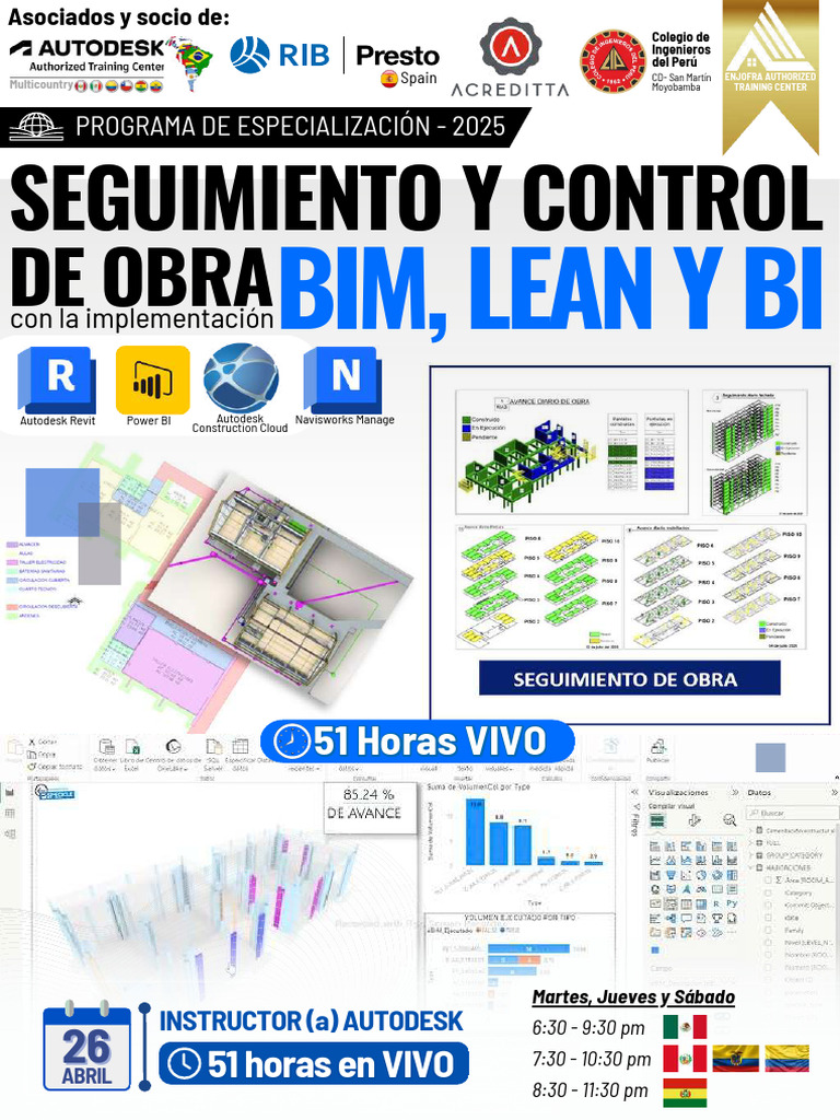 Capacitación BIM, Lean y BI 2025 | PDF | Informática | Business