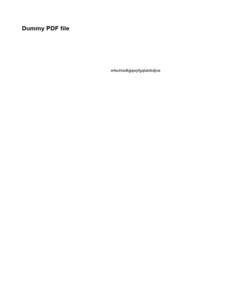 Dummy | PDF