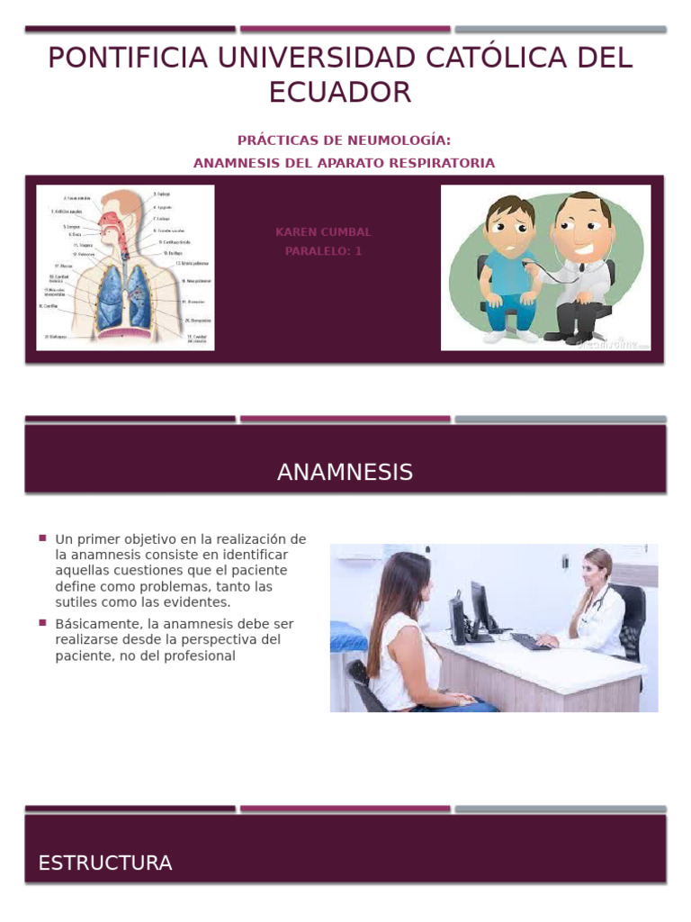 anamnesis | PDF | Tos | Enfermedades y trastornos