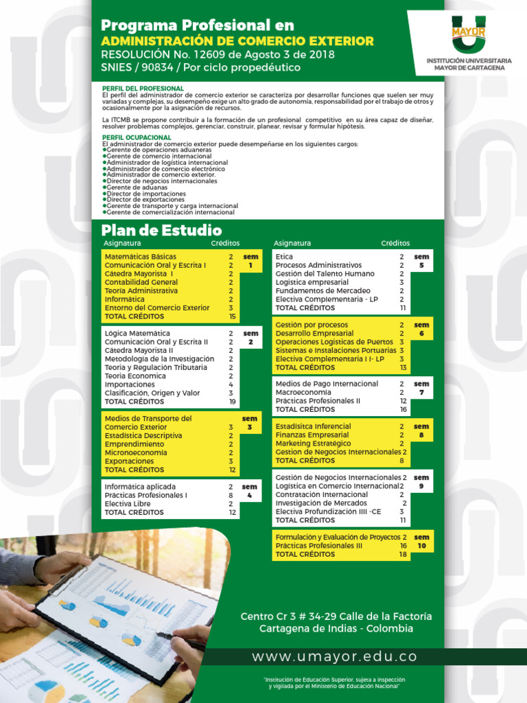 Plan de Estudios en Comercio Exterior | PDF | El comercio internacional ...