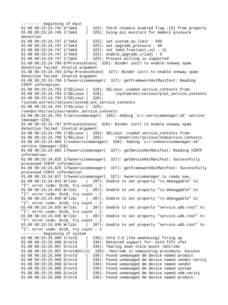Android System Log Analysis | PDF | Software | Data Management