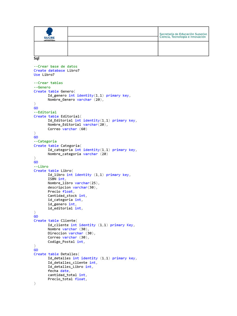 Consultas SQL para Gestión de Libros | PDF | SQL | Bases de datos