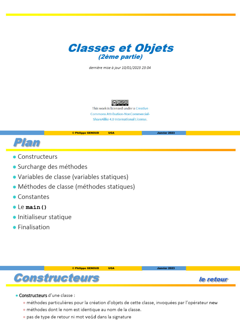 Constructeurs et Surcharge en Java | PDF | Programmation informatique ...