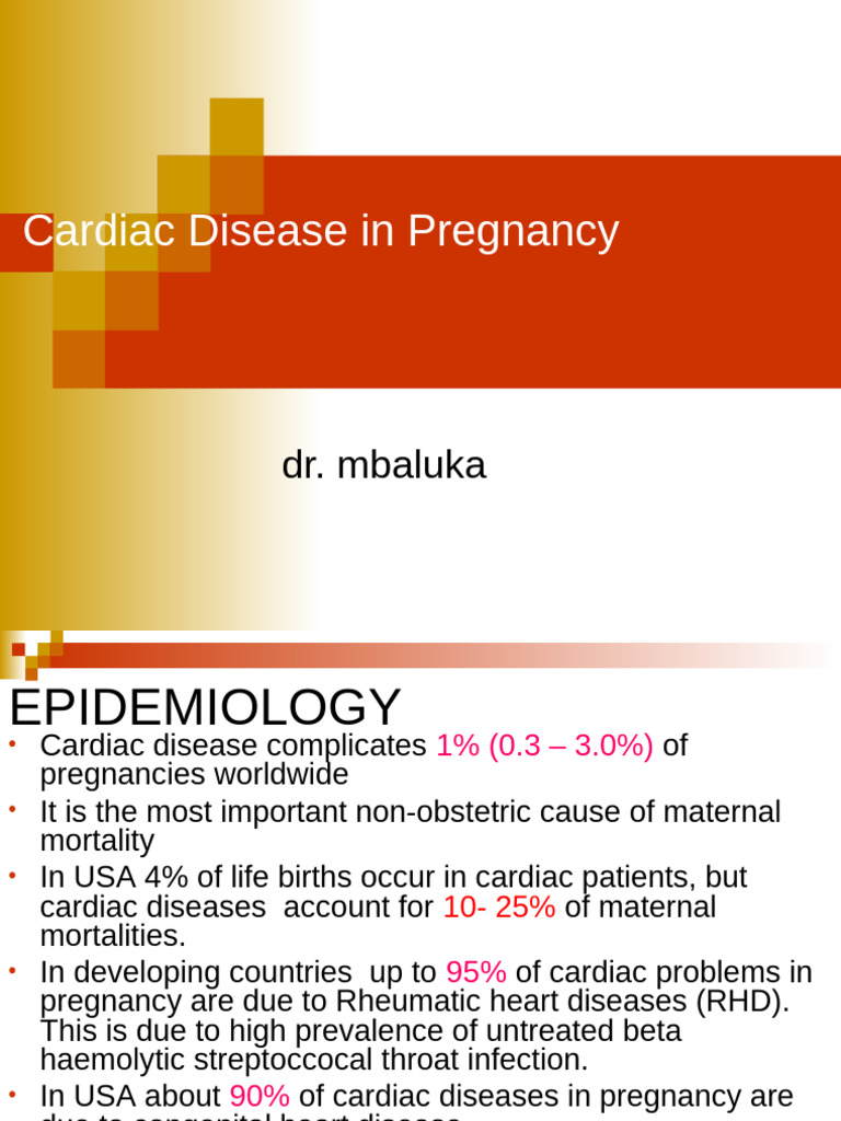 Cardiac Disease Management in Pregnancy | PDF | Heart | Congenital ...
