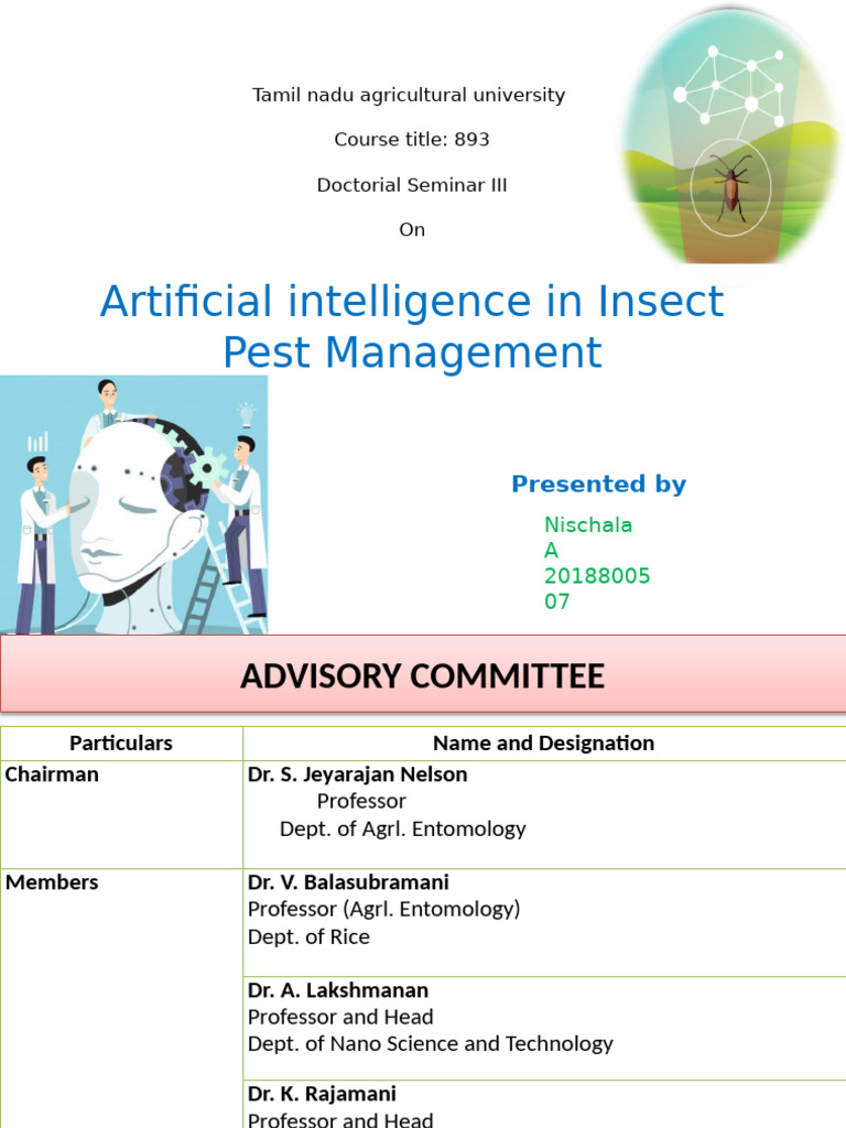 AI in Insect Pest Management Seminar | PDF | Machine Learning ...