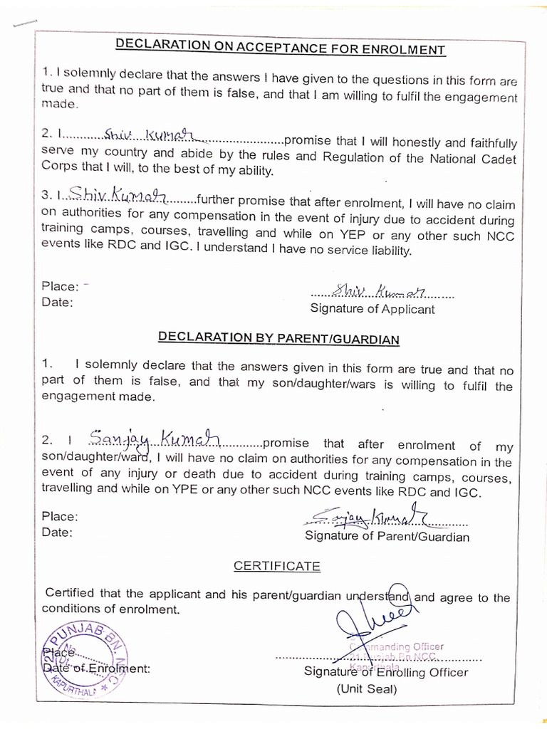 Shiv NCC | PDF