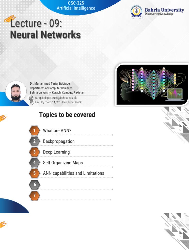 CSC 325 AI Lecture09 Neural Networks | PDF | Applied Mathematics ...