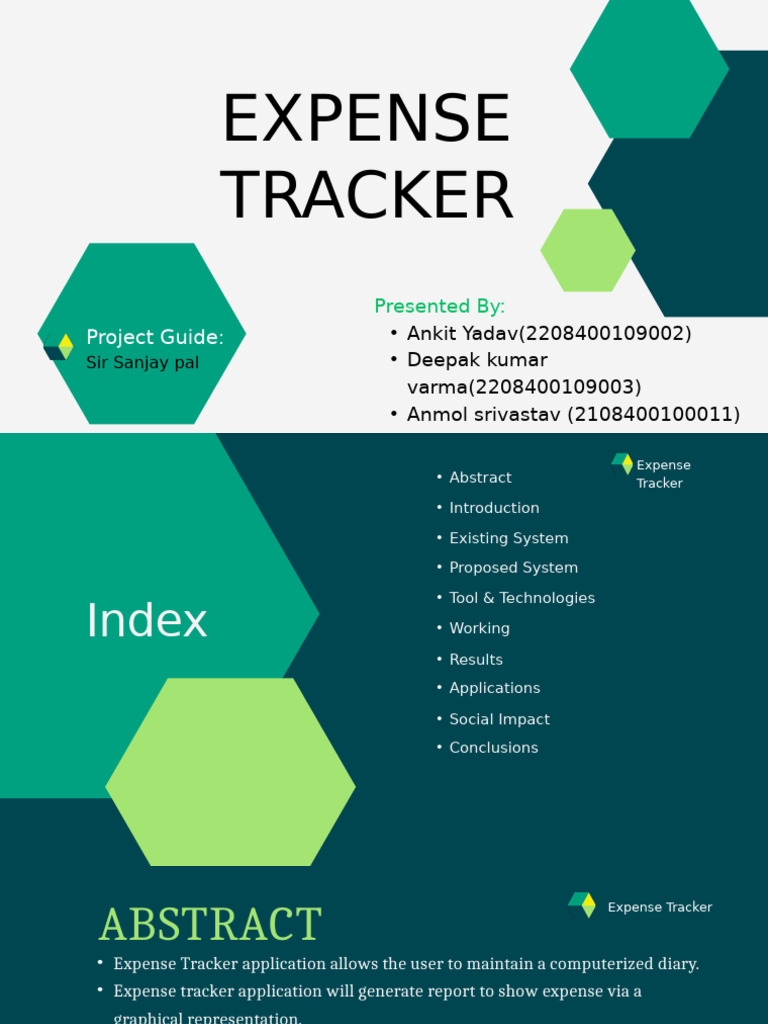 Expense Tracker App and Web Overview | PDF | Mobile App | Python ...