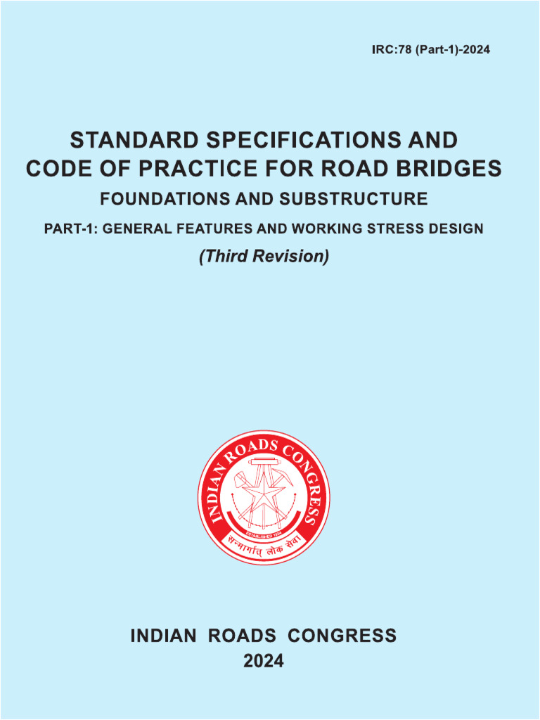 IRC:78 Part-1 2024 Specifications | PDF | Deep Foundation | Foundation ...