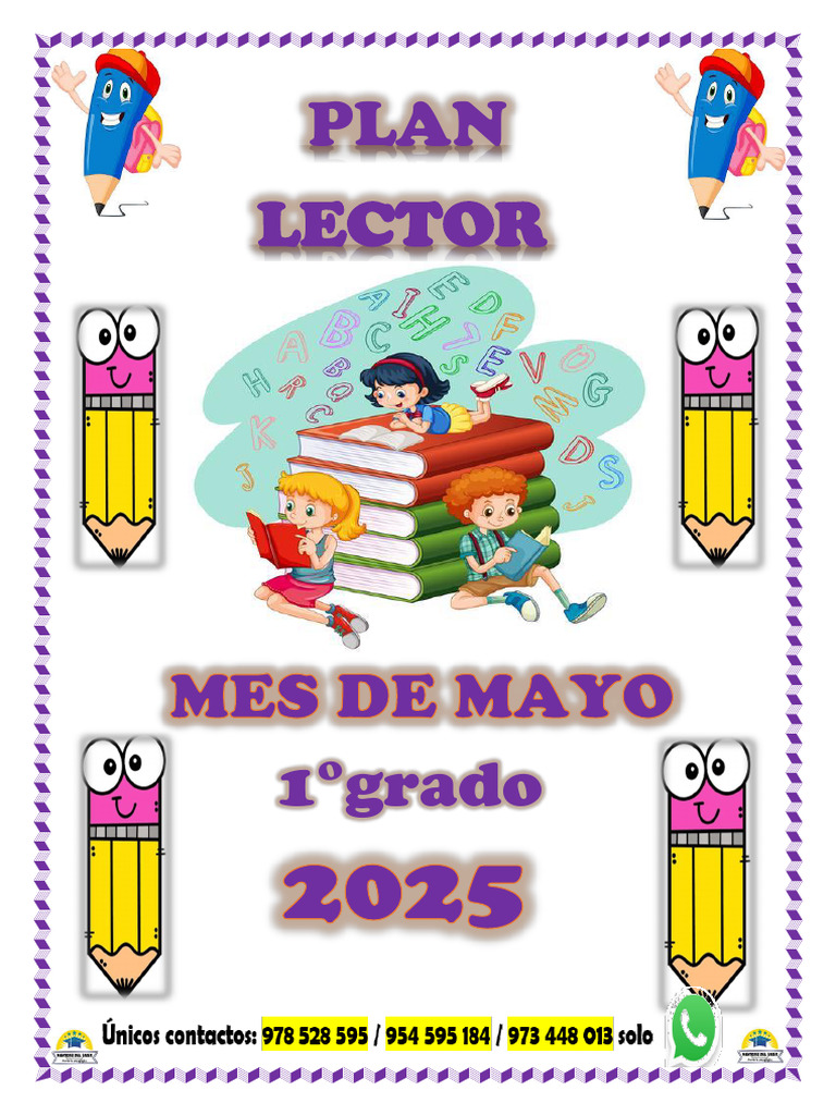 Carátula del Plan Lector para 1° Grado | PDF | Información | Palabra