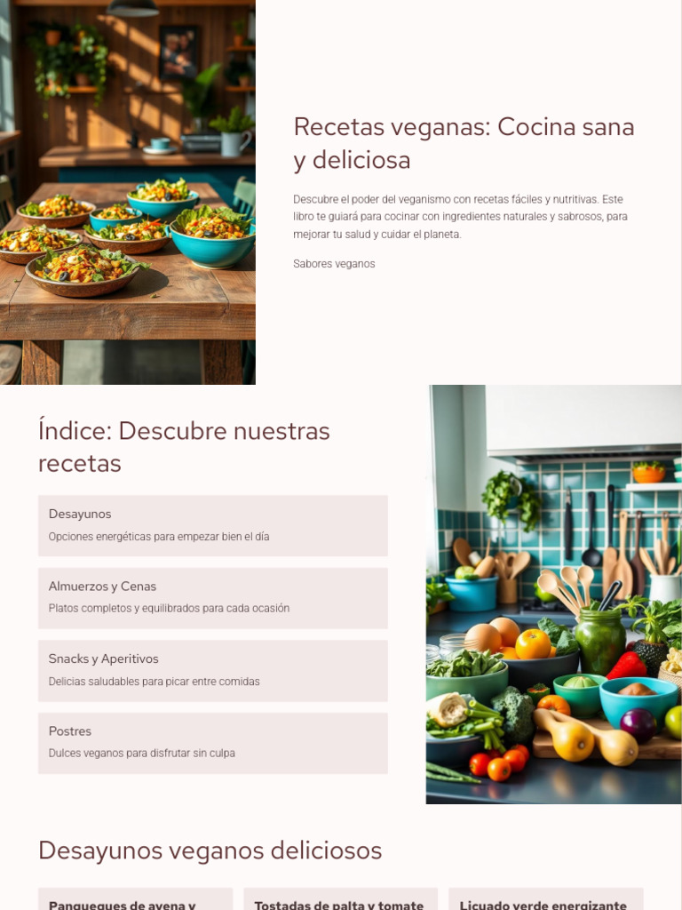 Recetas Veganas Cocina Sana y Deliciosa | PDF | Panes | Salsa