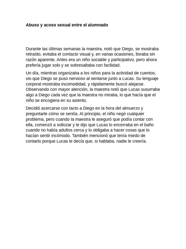 Casos de Abuso y Acoso Ze312 | PDF