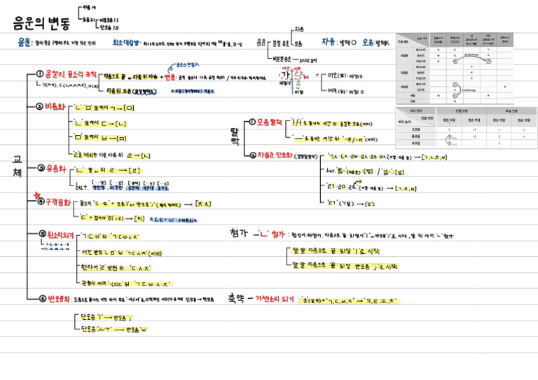 국어 음운의 변동 | PDF