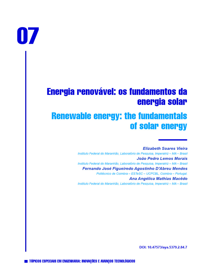 Fundamentos da Energia Solar Fotovoltaica | PDF | Gap de energia | Elétron