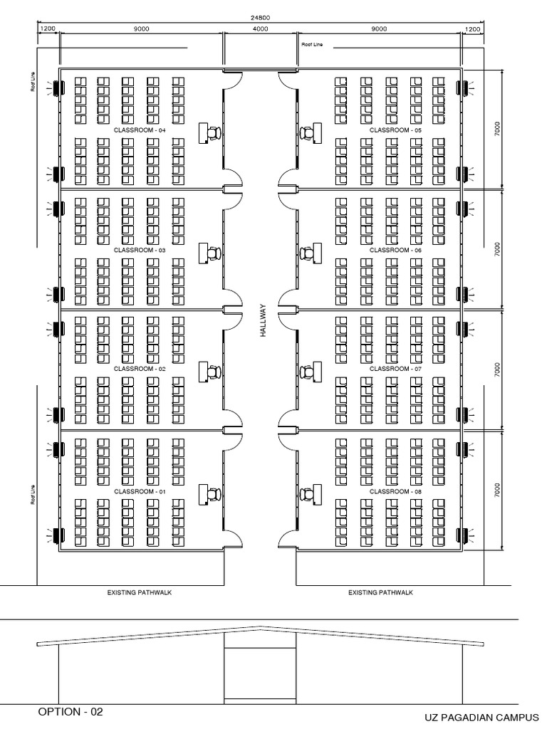 Uz Pagadian Makeshift Classrooms Floor Plan | PDF
