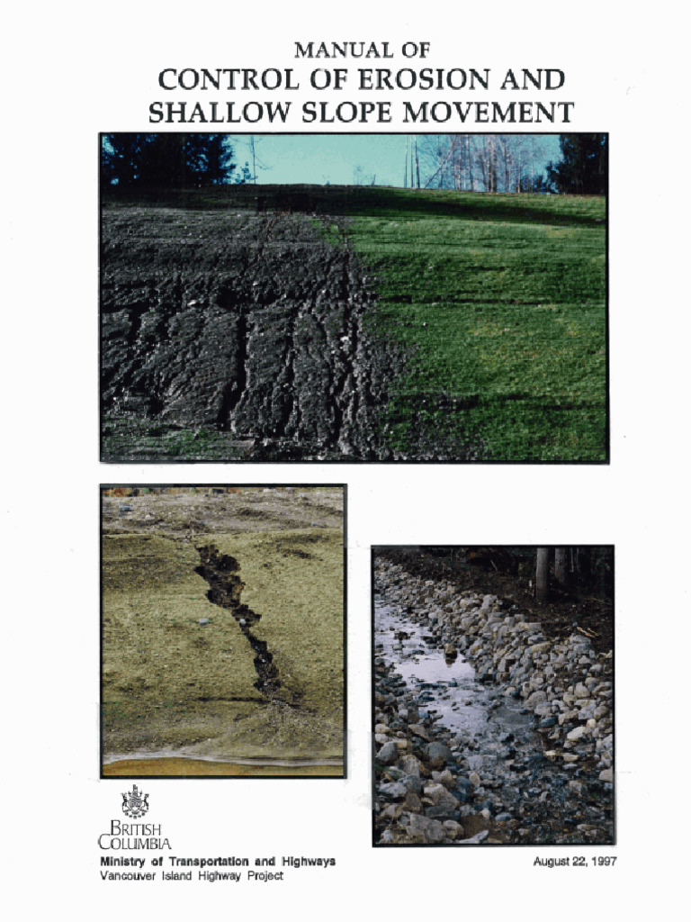 Erosion Control Manual for Highways | PDF | Erosion | Surface Runoff