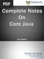 Core Java ByR - Nageswara Rao