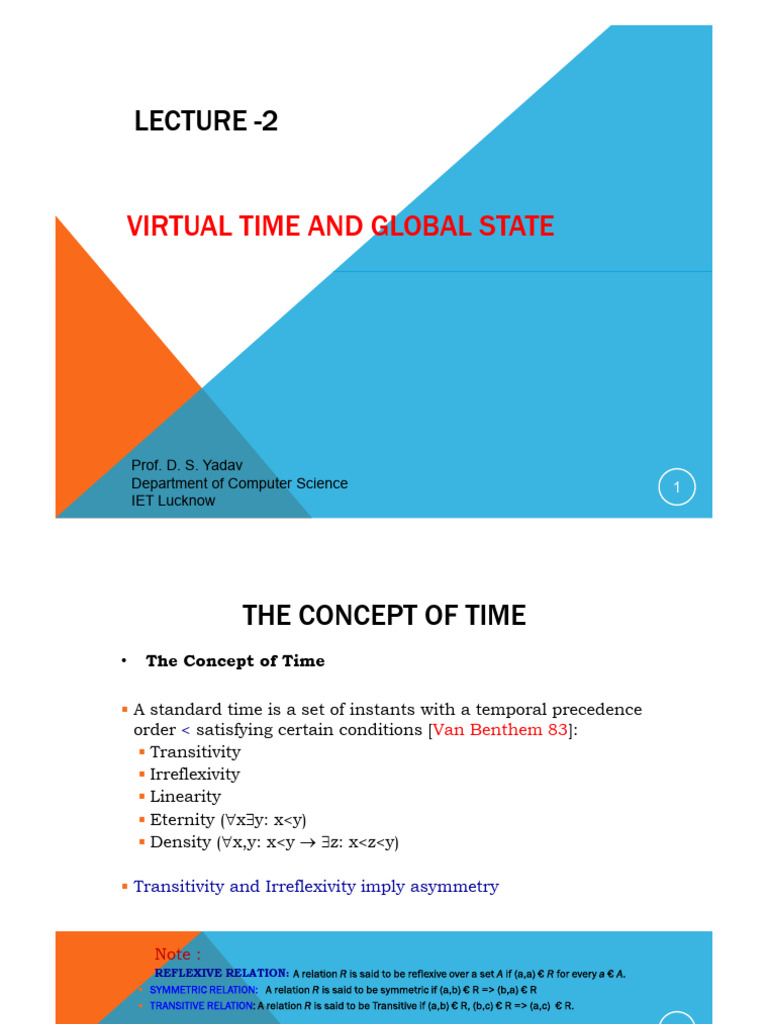 Distributed System Lecture 2 | PDF | Time | Clock