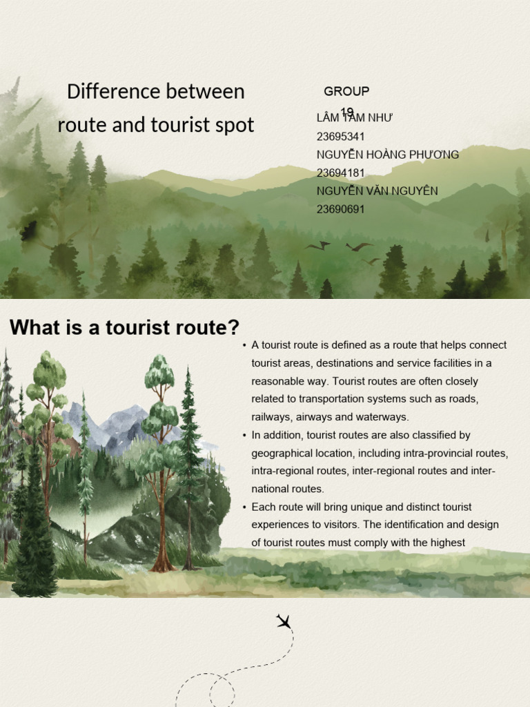 Tourist Routes vs. Attractions Explained | PDF | Tourism | Hanoi