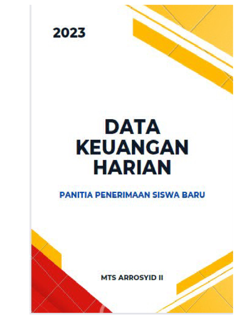 Cover Data Keuangan Harian | PDF