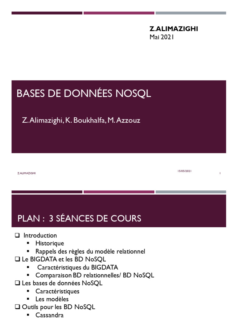 Introduction aux bases de données NoSQL | PDF | NoSQL | MongoDB