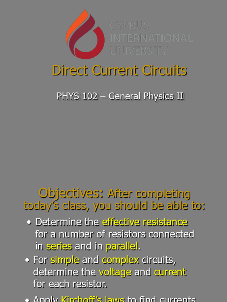 2 - PHYS 102 - General Physics II | PDF | Series And Parallel Circuits ...