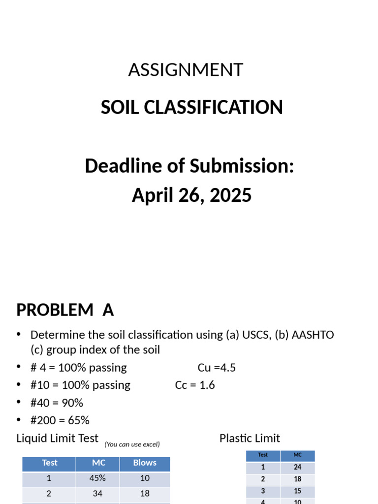 Soil Classification Methods and Tests | PDF | Applied And ...