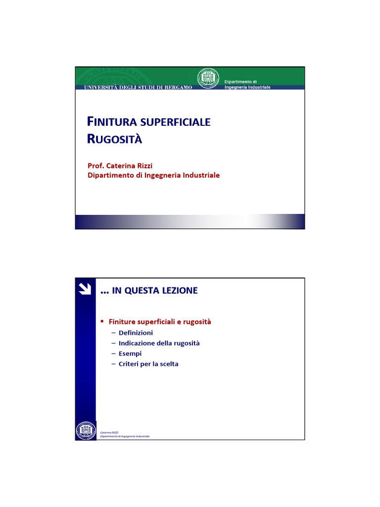 La Rugosità | PDF