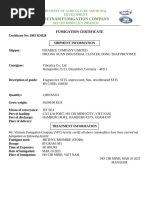Certificate of Quality and Quantity Guide | PDF | Business