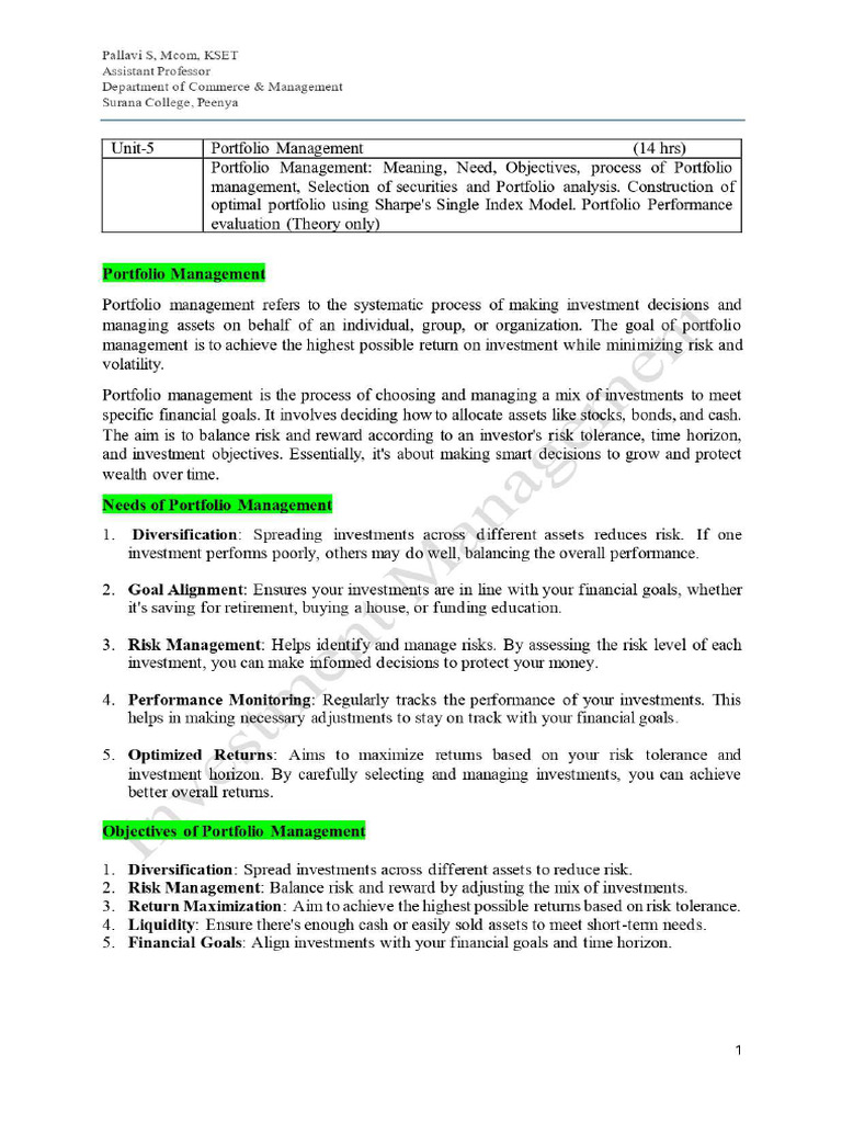 IM Unit 5 | PDF