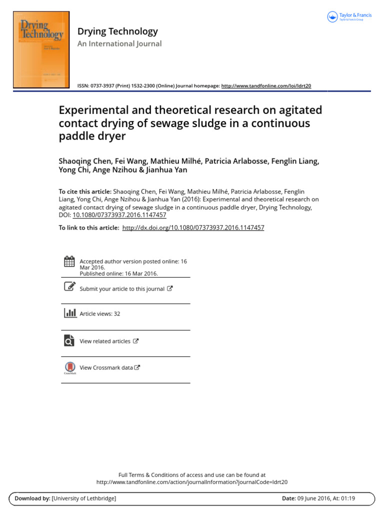 Experimental and Theoretical Research On Agitated | PDF | Sewage ...
