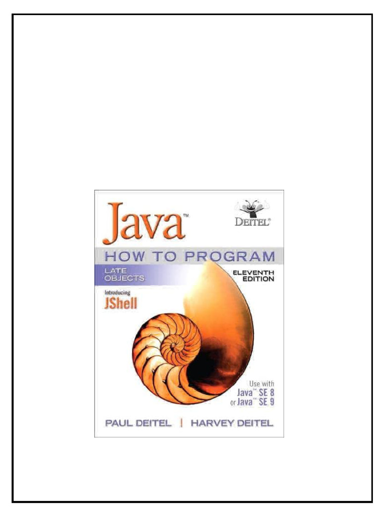 Java How To Program Late Objects Deitel Paul Deitel Harvey pdf download ...