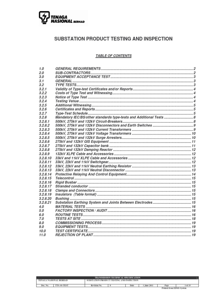 Substation Product Testing & Inspection | PDF | Capacitor | Transformer