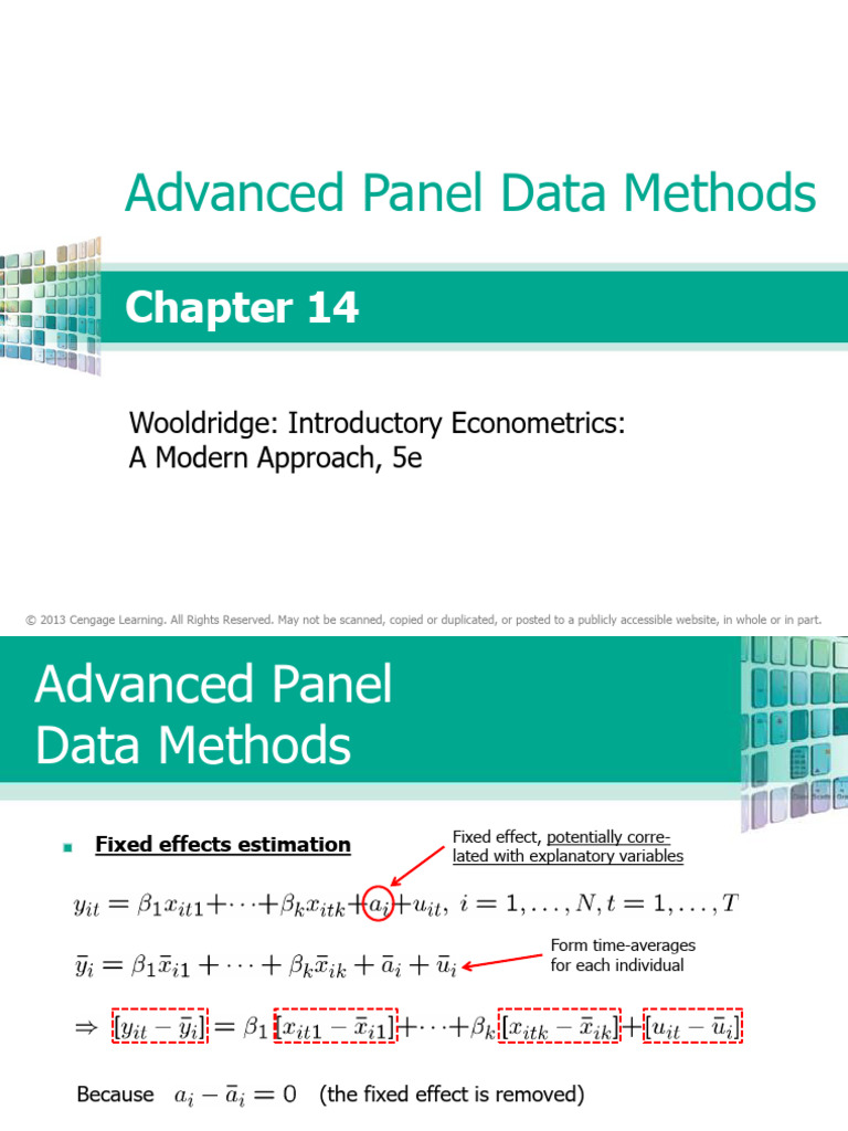 Advanced Panel Data Methods Explained | PDF | Fixed Effects Model ...