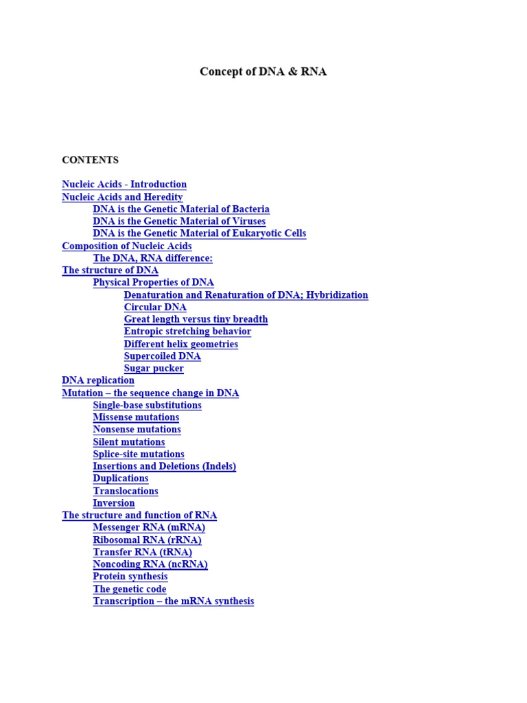 Understanding DNA and RNA Functions | PDF | Dna | Dna Replication