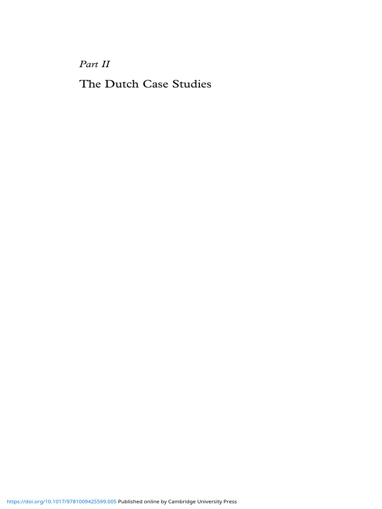 The Dutch Case Studies | PDF