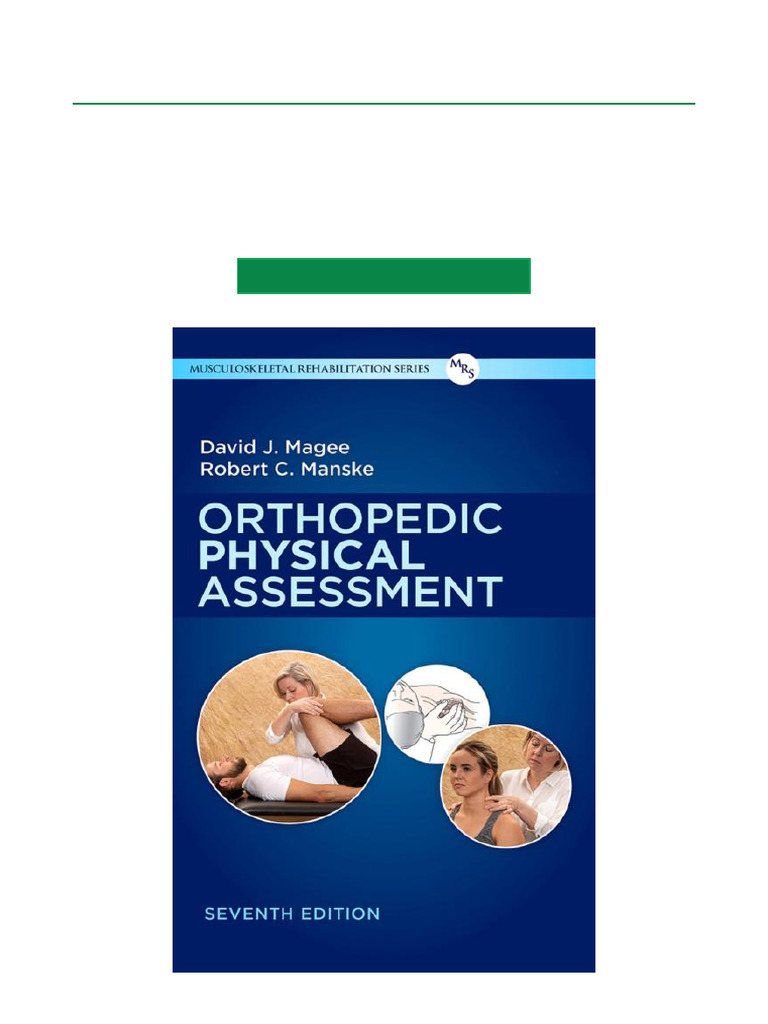 Full Download Orthopedic Physical Assessment - 7th Edition All