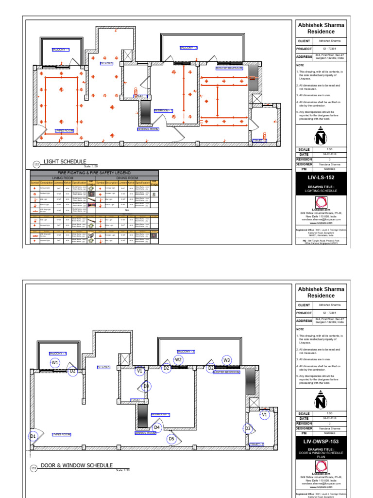 Abhishek Sharma Residence Lighting Plan | PDF | Architectural Design ...